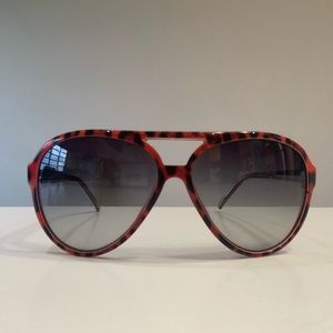 Dolce & Gabbana Red/Black Print Sunglasses